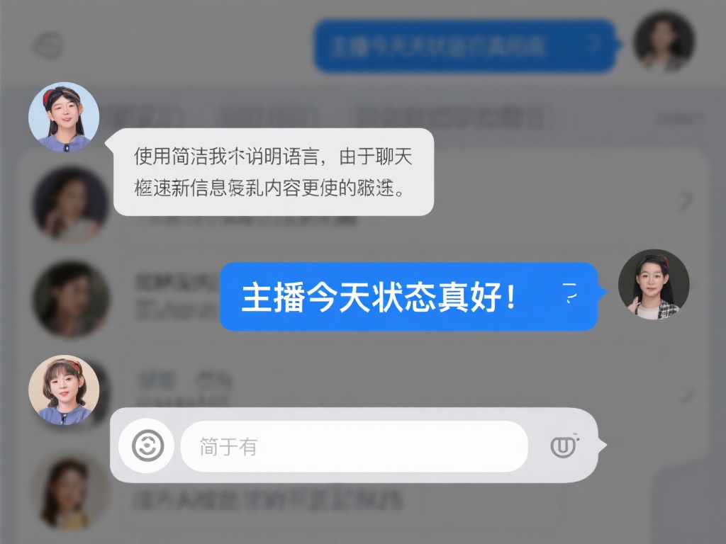 使用简洁明了的语言：由于聊天窗口信息更新迅速，冗长